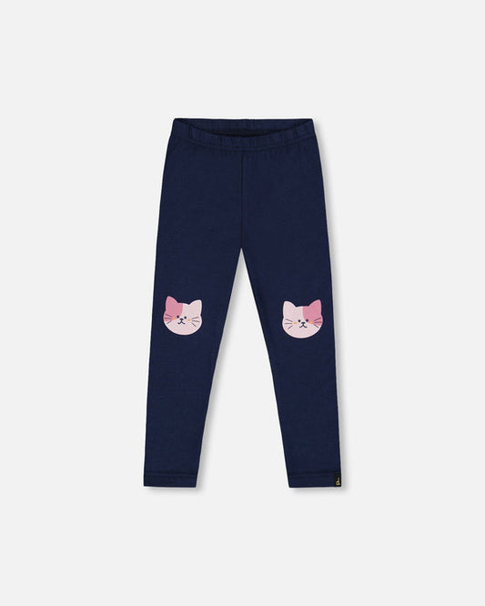 Navy Cat Legging