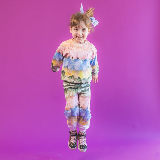 Simeon Petal Rainbow Soft Pants GOTS