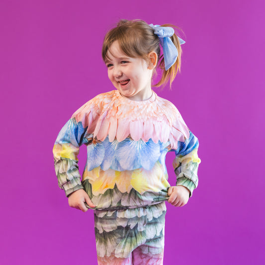 Disc Petal Rainbow Sweatshirt GOTS