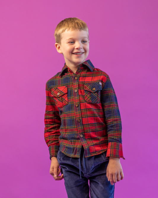 Holiday Plaid Flannel Shirt