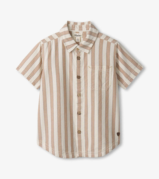 Thatched Stripes Button Down