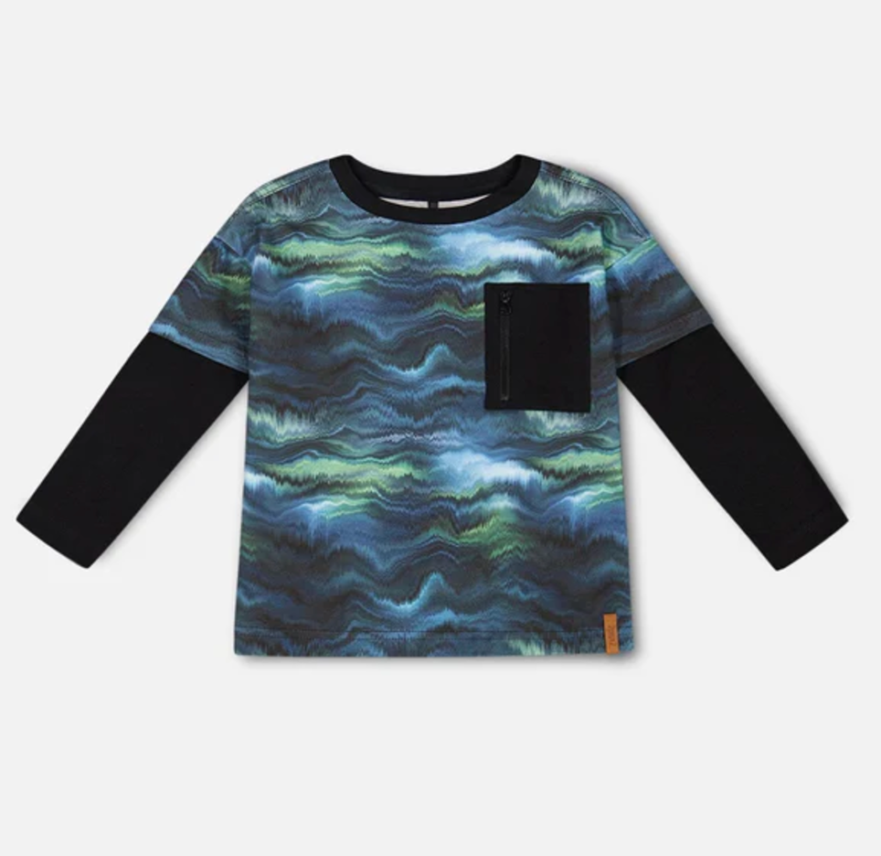 Long Sleeve T-shirt Aurora Borealis