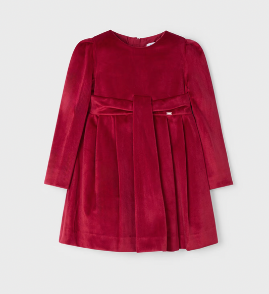 Cherry Velvet Dress