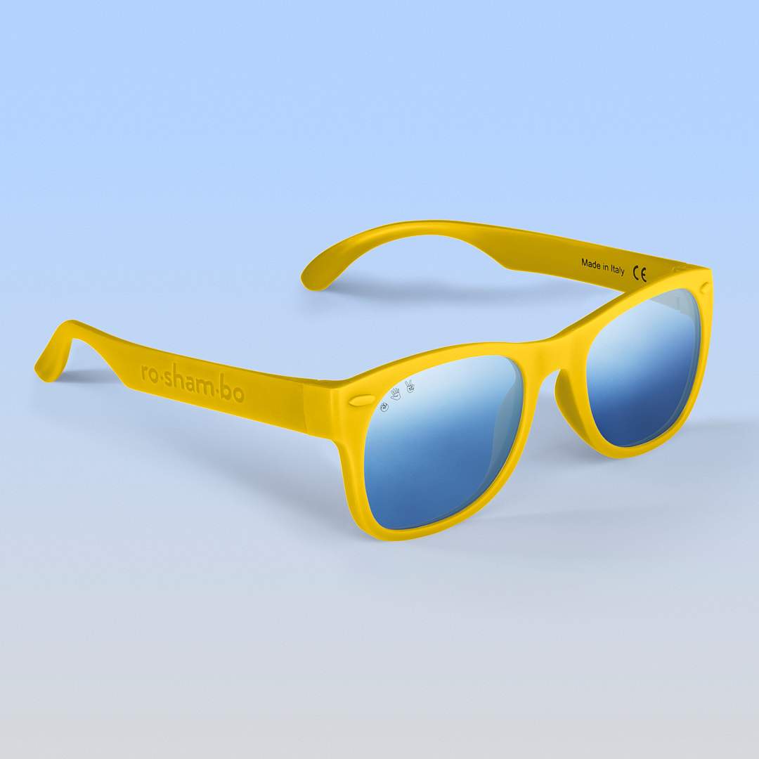Yellow Sunglasses: Baby (Ages 0-2) / Blue Polarized Lens