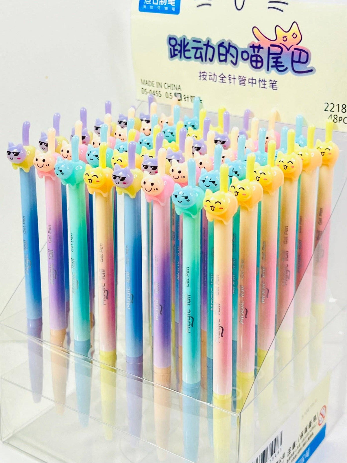 22189 Cat Tail Colors Gel Pen-48