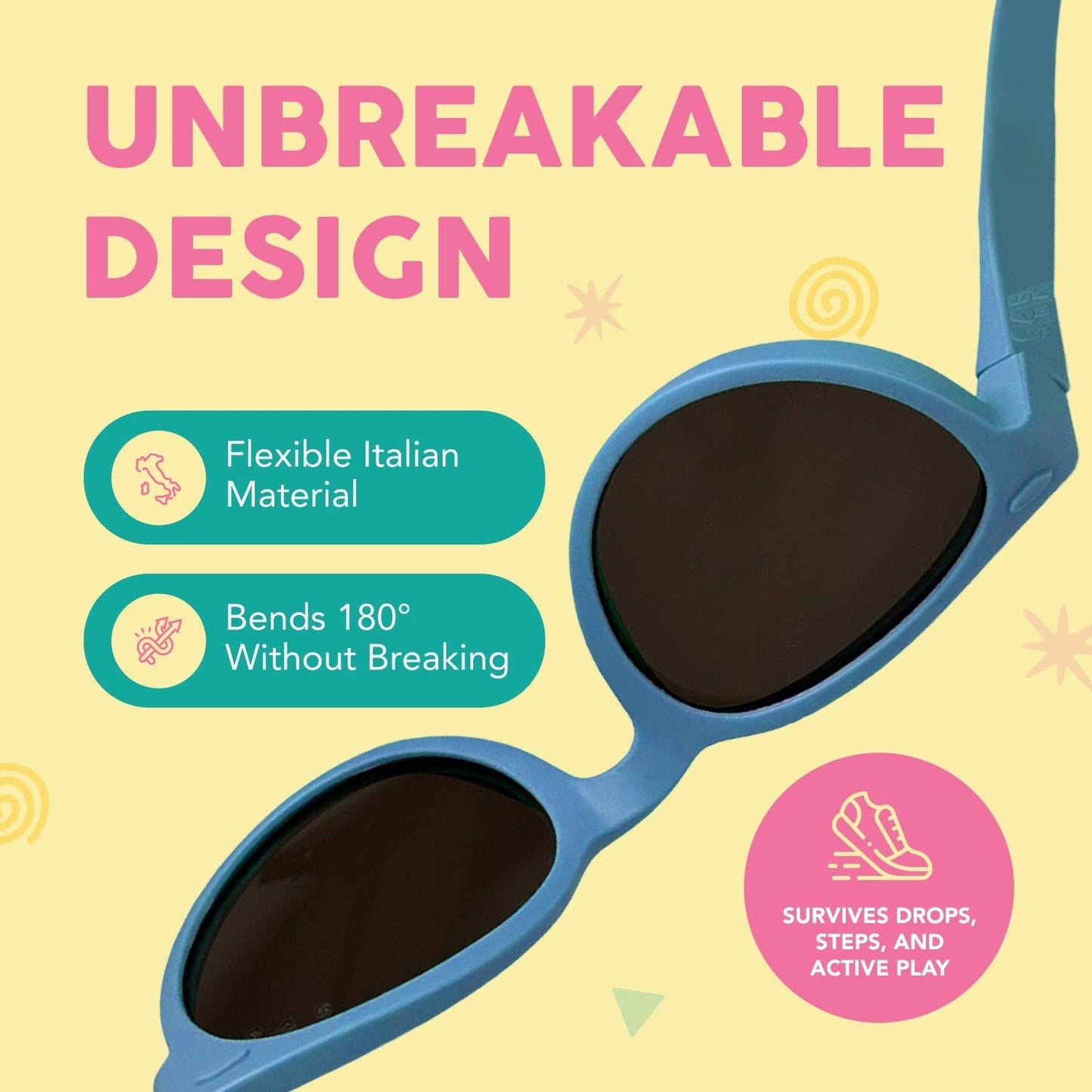 Round Sunglasses | Plum: Plum Frame / Polarized Mirrored (Rose Gold) Lens / Junior (Ages 5+)