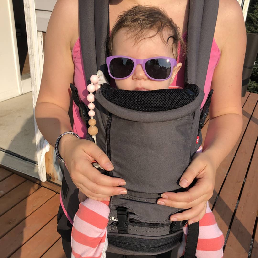 Lavender Glitter Sunglasses: Baby (Ages 0-2) / Purple Lens