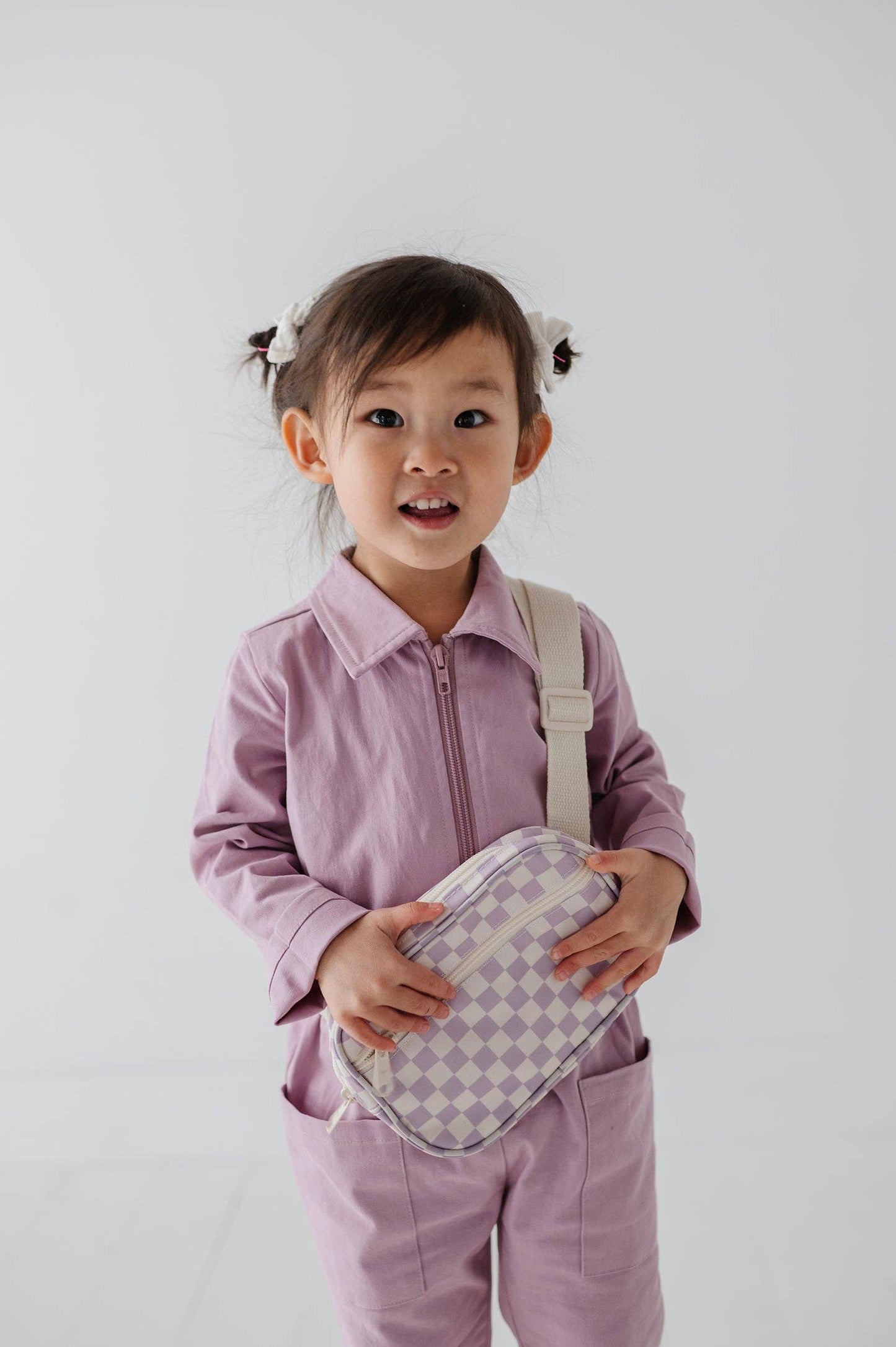 Mini Belt Bag Kids Lavender Cloud Checkered / OS