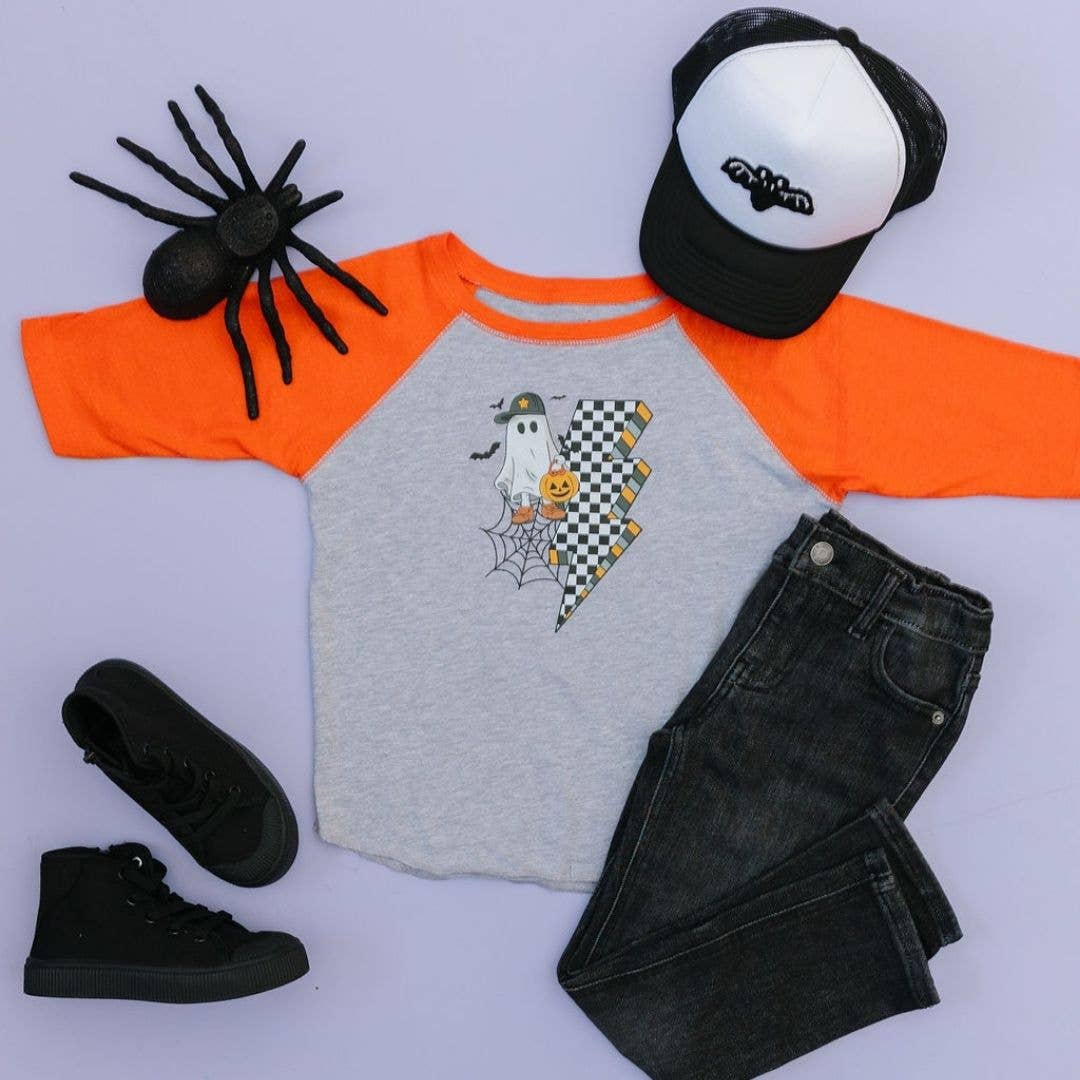 Checker Ghost Halloween Tee