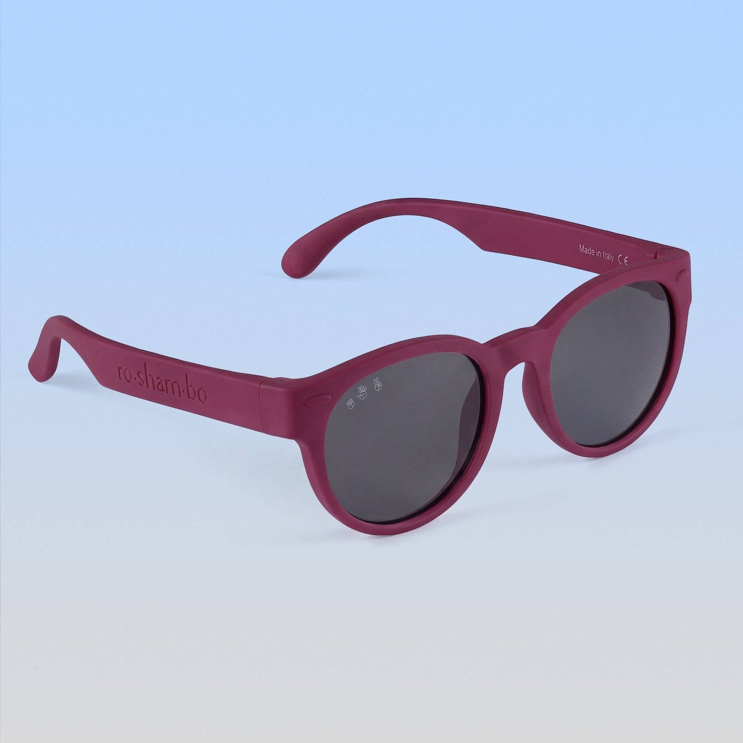 Round Sunglasses | Plum: Plum Frame / Polarized Mirrored (Rose Gold) Lens / Junior (Ages 5+)