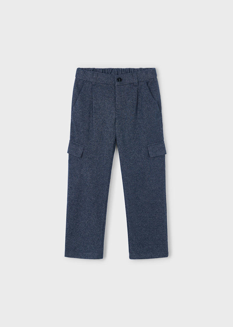 Dressy Cargo Pants Navy Mix