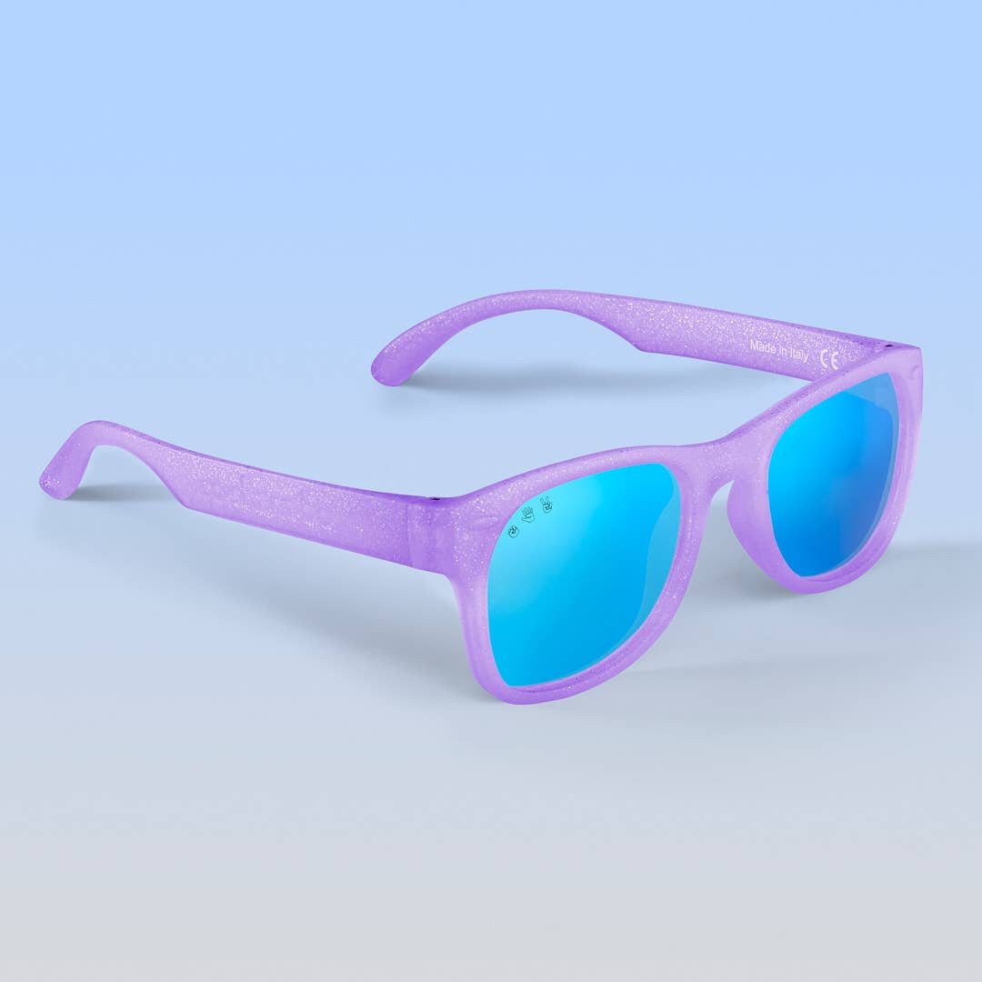 Lavender Glitter Sunglasses: Toddler (Ages 2-4) / Blue Lens
