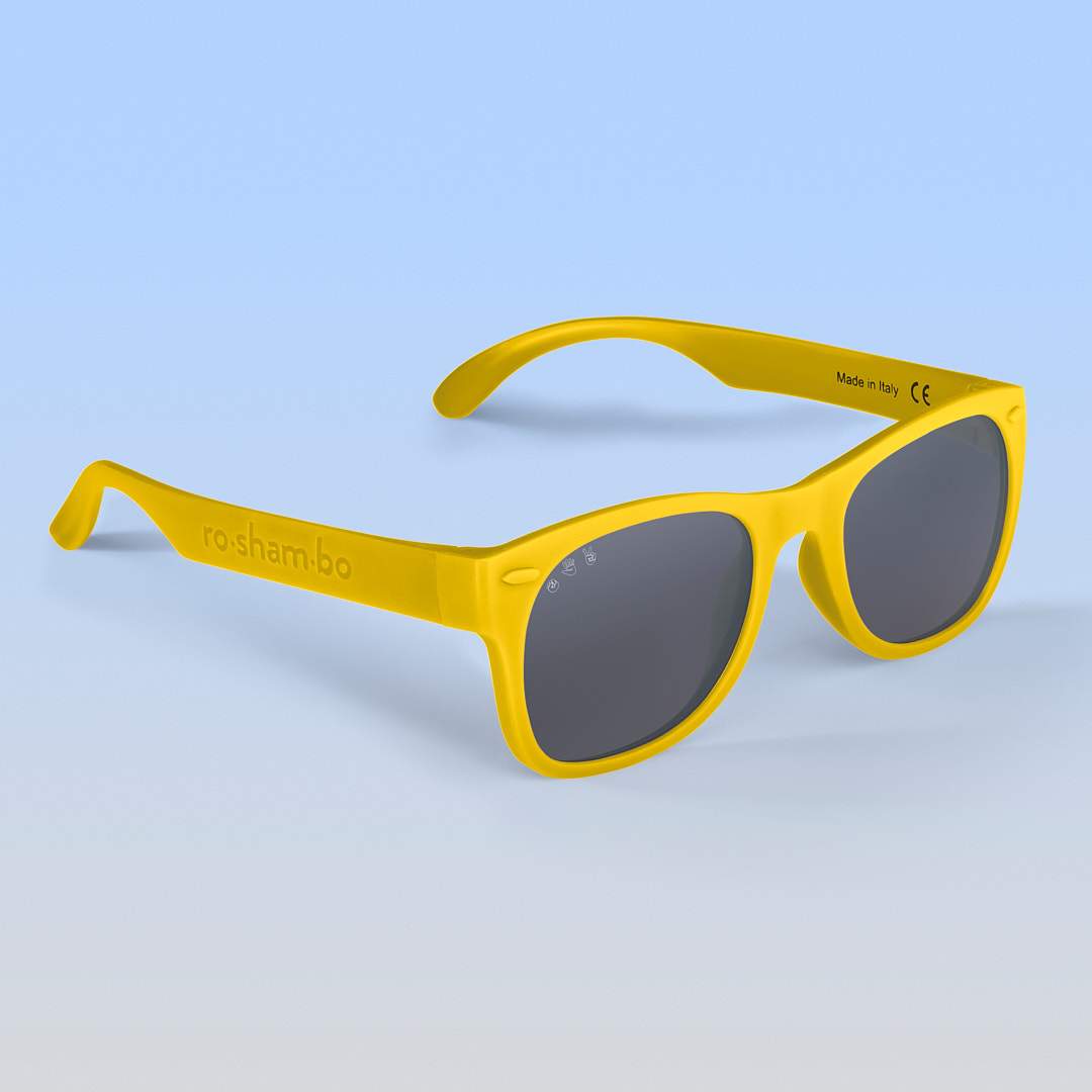 Yellow Sunglasses: Toddler (Ages 2-4) / Blue Lens
