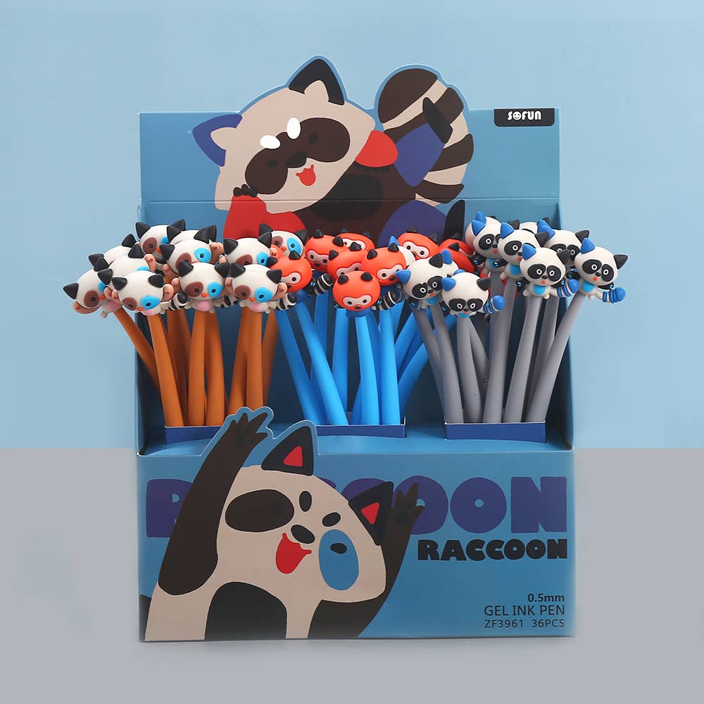 22669 Raccoon Wiggle Gel Pen-36