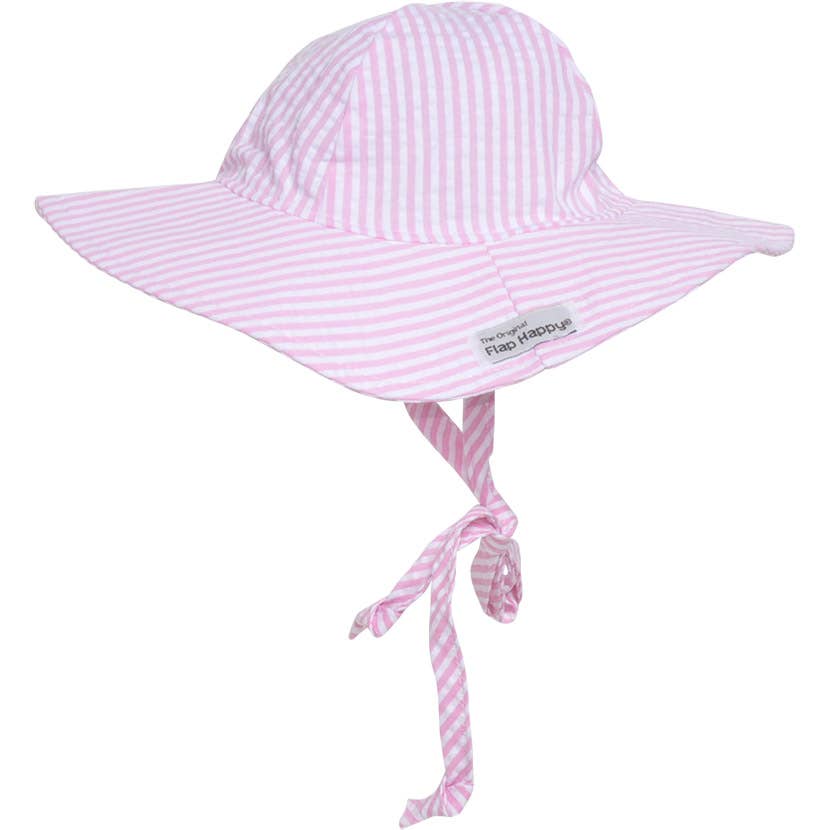 Kids UPF50+ Girls and Boys Floppy Sun Hat: Chambray / XL