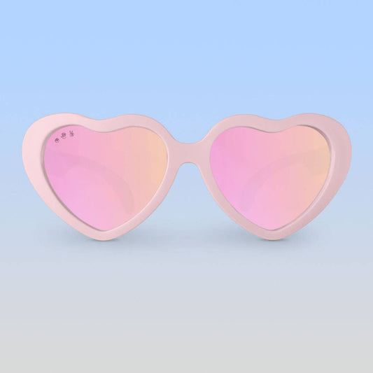 Heart Sunglasses | Peach: Toddler (Ages 2-4) / Rose Gold Polarized Lens