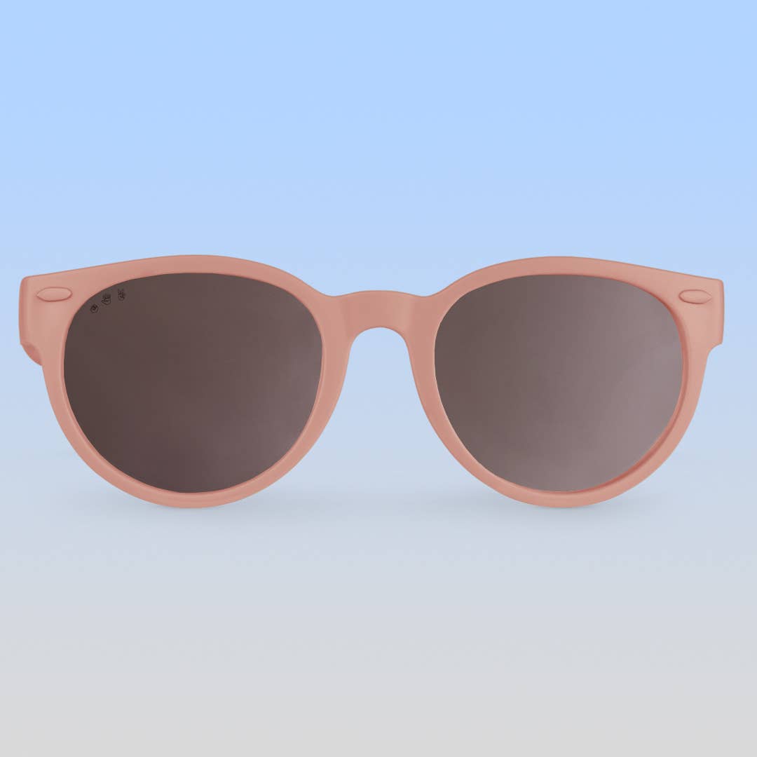 Round Sunglasses | Blush Pink: Adult S/M / Brown Polarized Lens