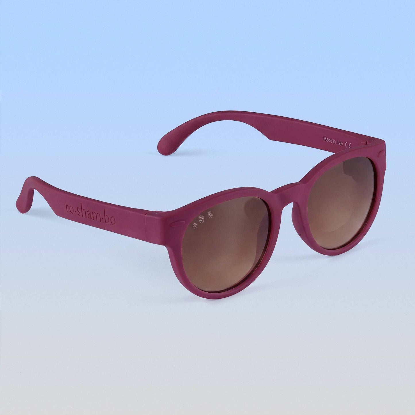 Round Sunglasses | Plum: Plum Frame / Polarized Mirrored (Rose Gold) Lens / Junior (Ages 5+)