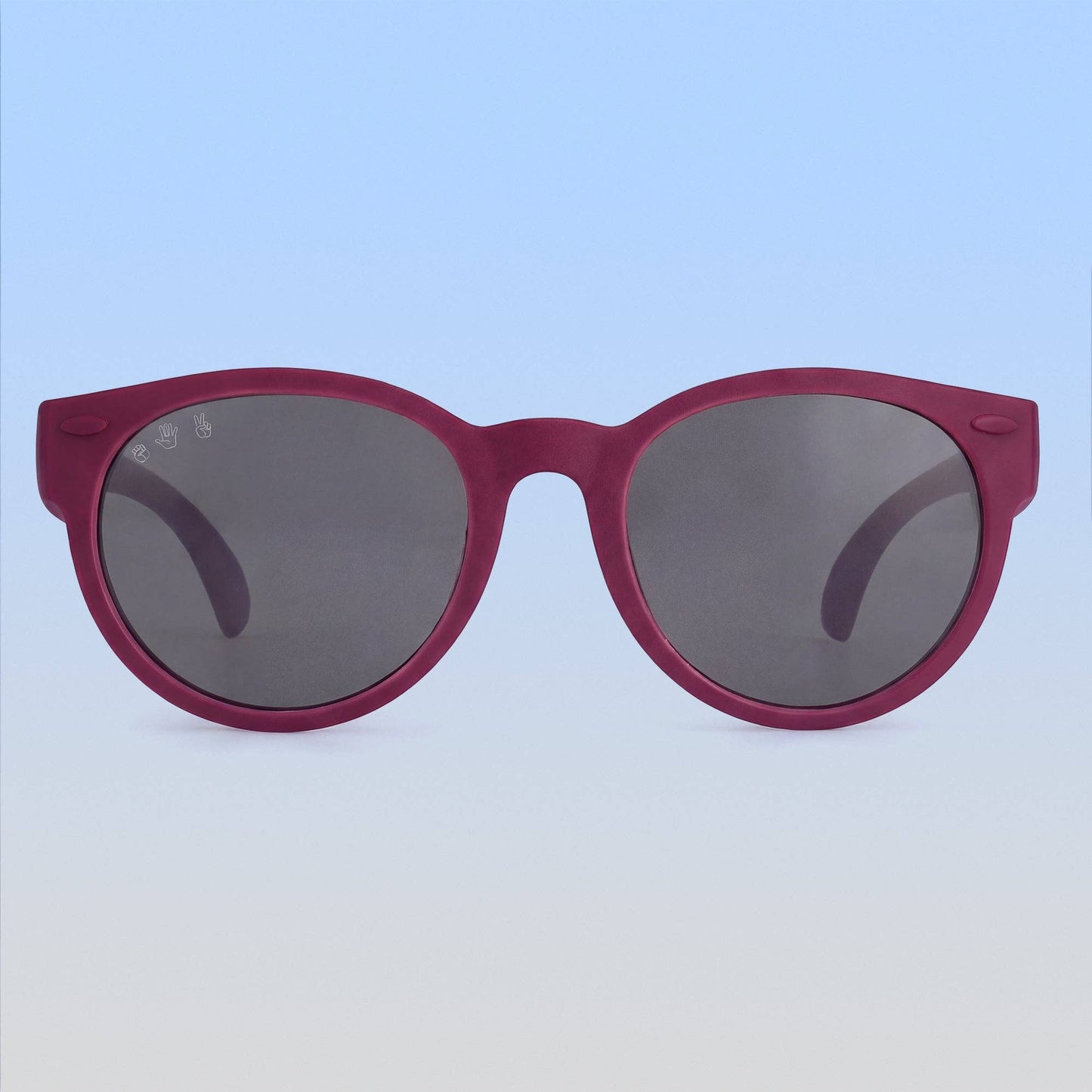 Round Sunglasses | Plum: Plum Frame / Polarized Mirrored (Rose Gold) Lens / Junior (Ages 5+)