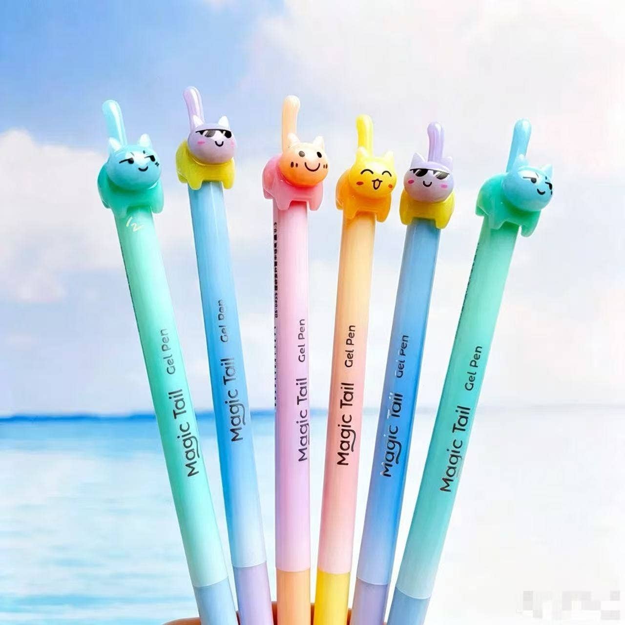22189 Cat Tail Colors Gel Pen-48
