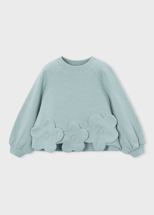Floral Applique Sweatshirt