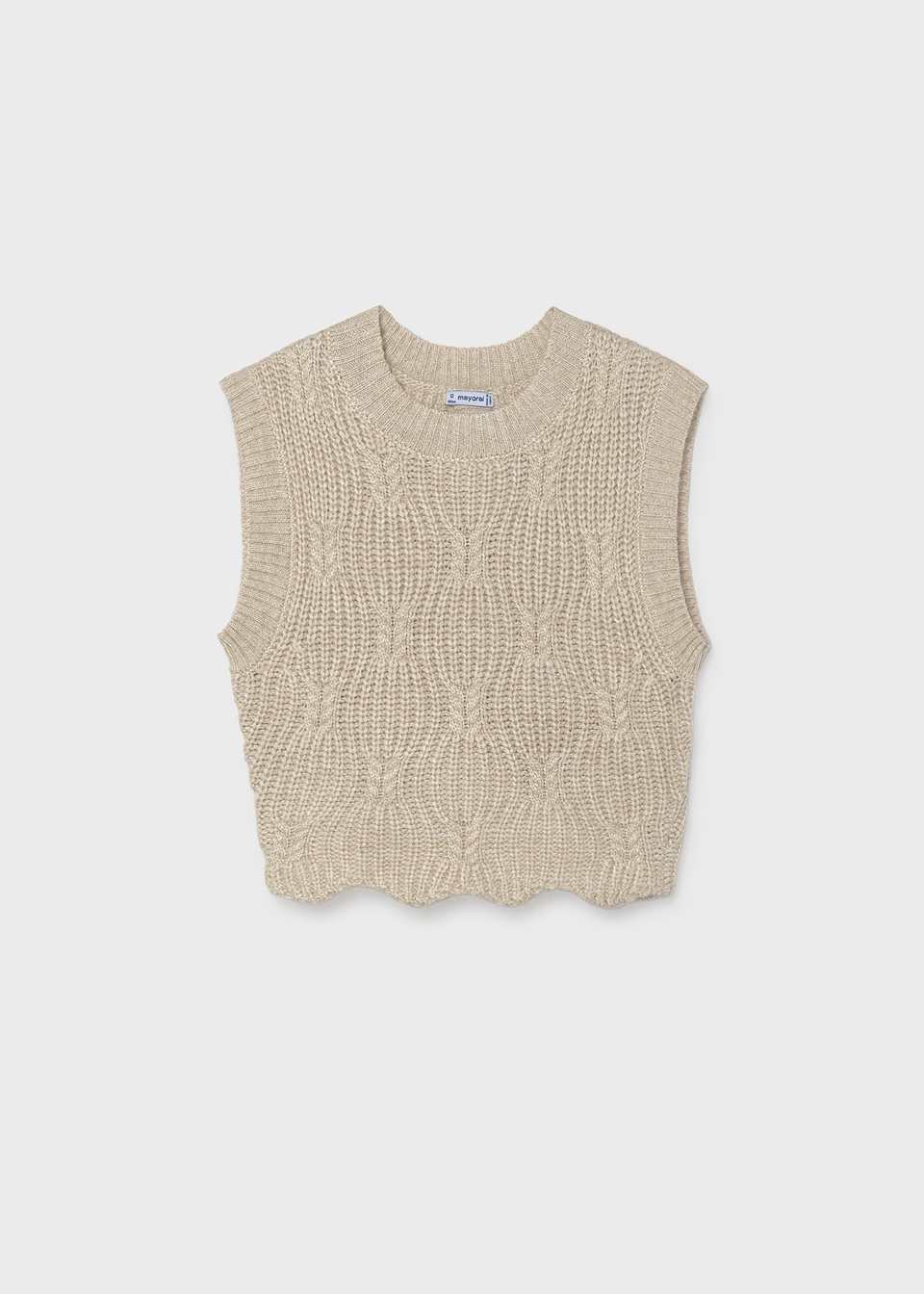 Knit Vest Open Back