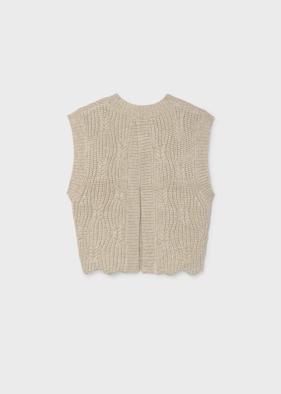 Knit Vest Open Back