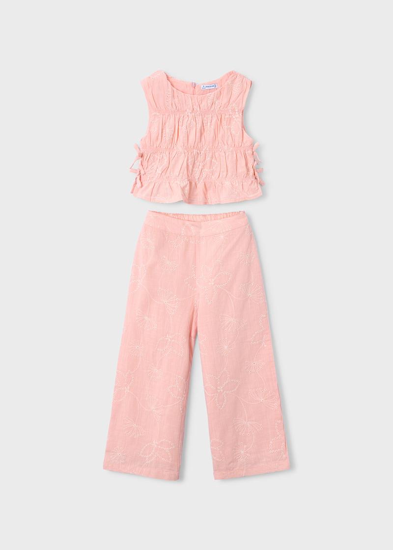 Pants & Ruched Top Set