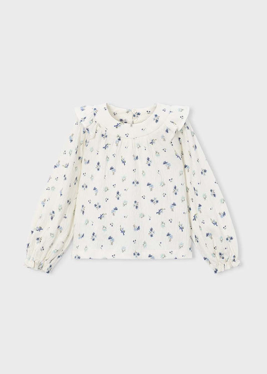 Crinkle Cotton Blouse