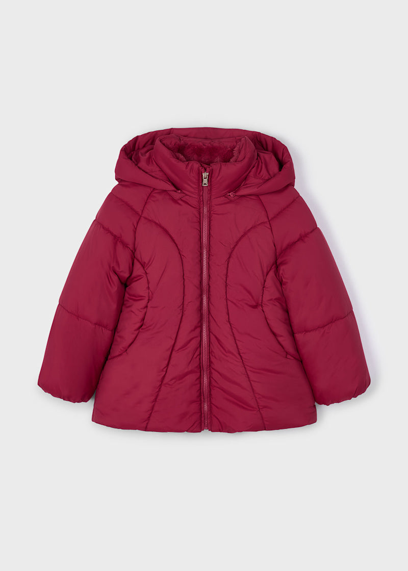Puffer Jacket in Cherry