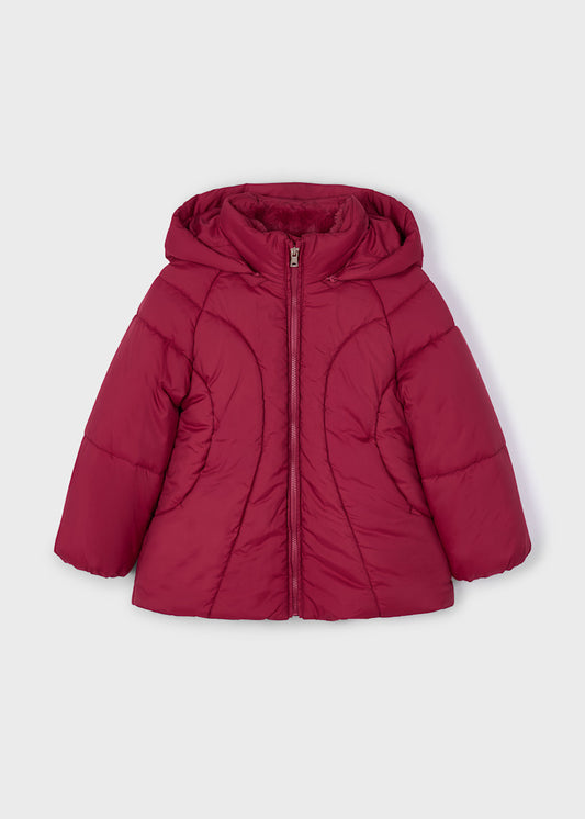 Puffer Jacket in Cherry