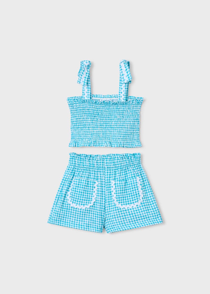 Set: Shorts and Smocked Top