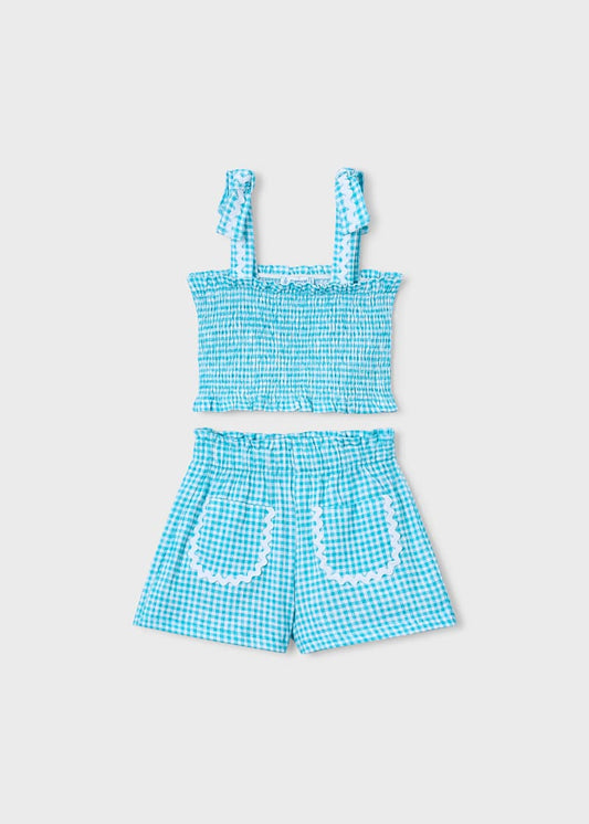 Set: Shorts and Smocked Top