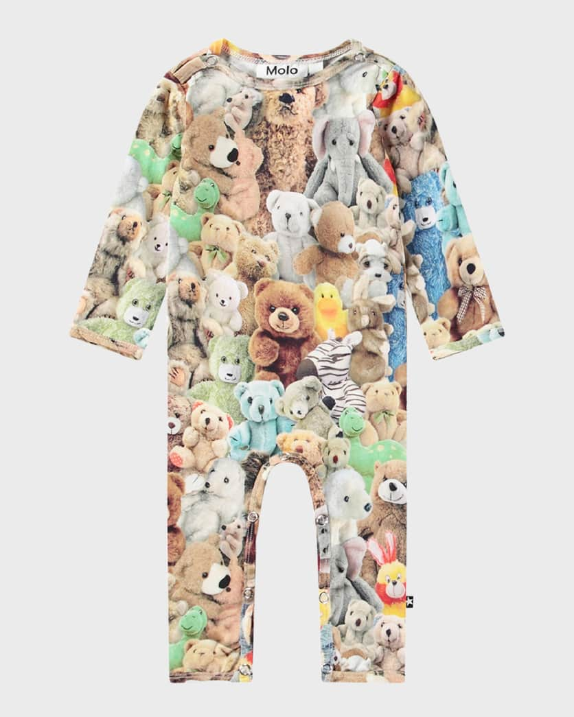 Fenez Stuffed Animals-Print Coverall