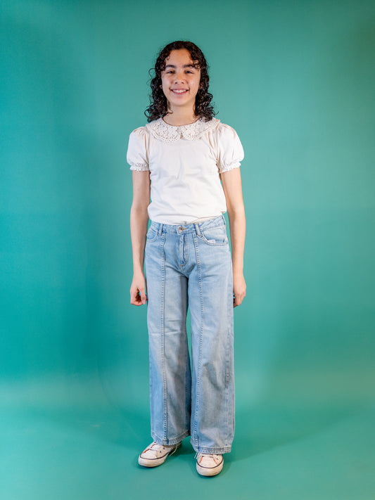 Crochet PeterPan Collar Tshirt