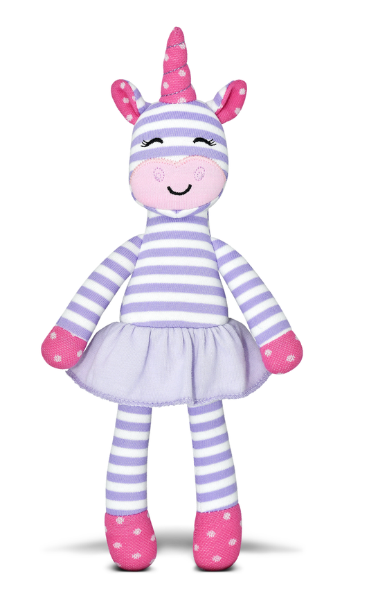 Tiny Dancing Unicorn - Purple Stripe