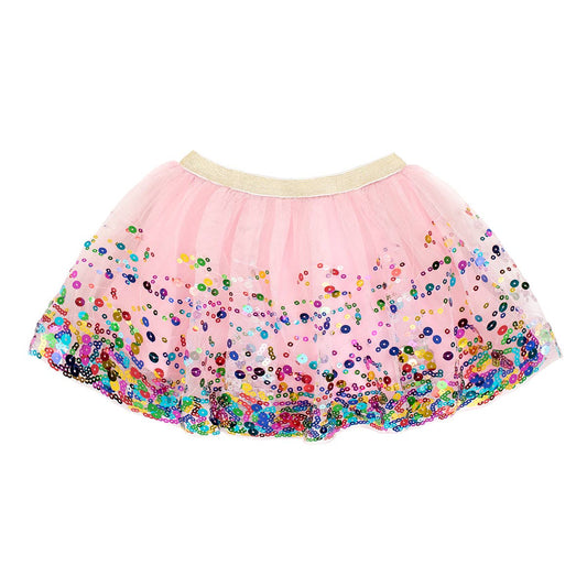 Pink Confetti Tutu - Dress Up Skirt - Kids Tutu: 2-4Y