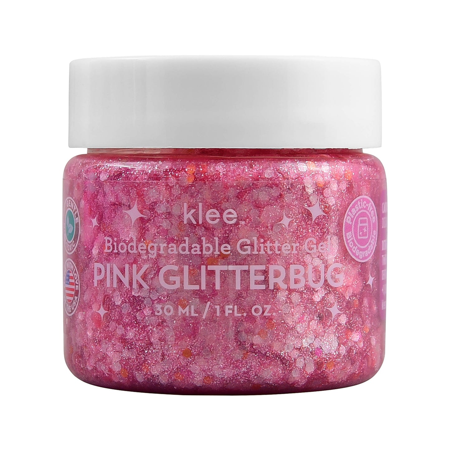 Pink Glitterbug - Klee Biodegradable Glitter Gel