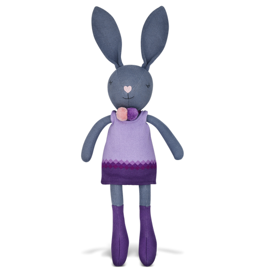 Lila Knit Bunny Pal